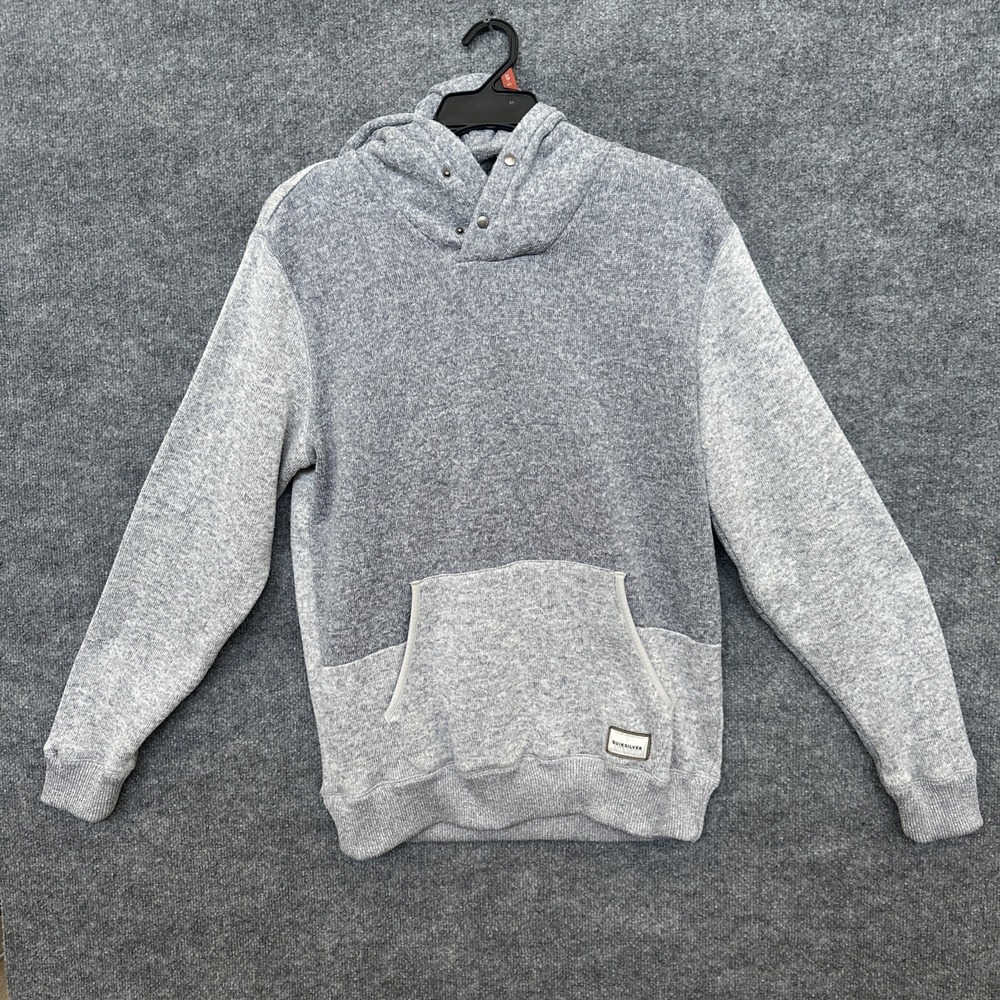 Quicksilver Keller Hoodie Pullover Fleece Sz XL Grey Super Warm And Comfy